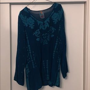 Turquoise Johnny Was Tunic!